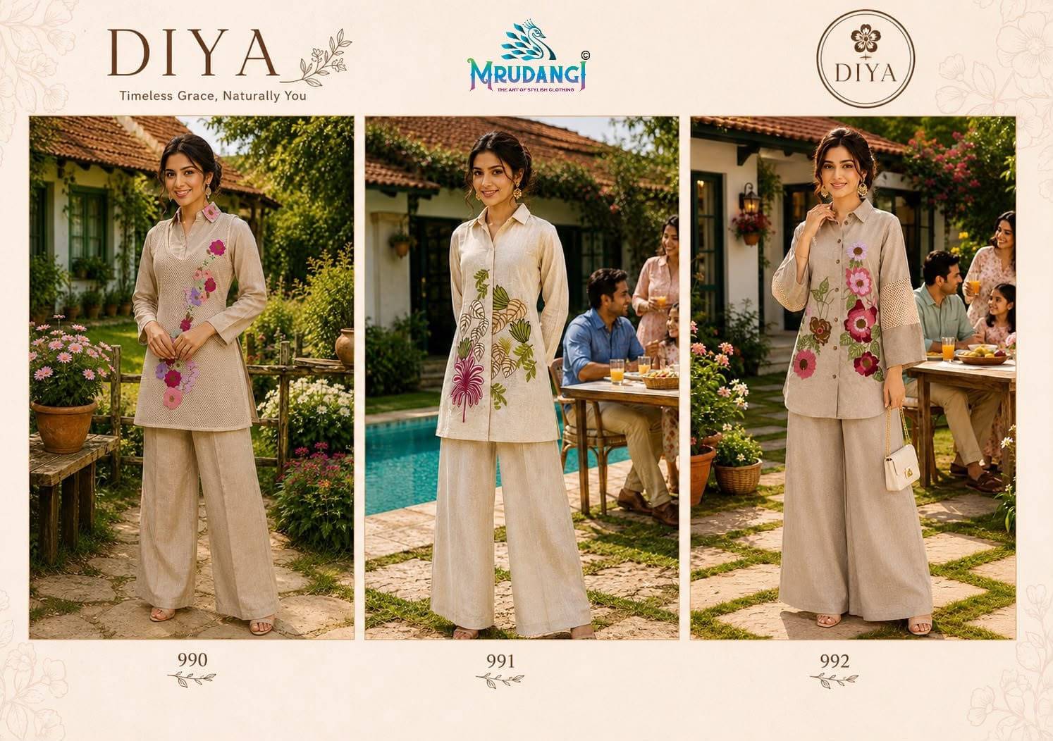 DIYA BY MRUDANGI 990 TO 992 SERIES Beautiful Festive Suits Colourful Premium REAL PREMIUM JUTE Co-ord sets At Wholesale Price